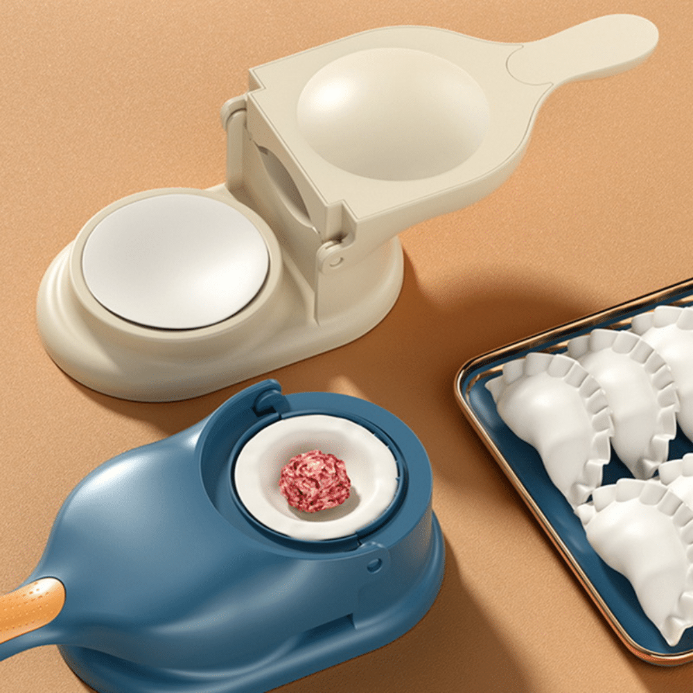 Dumpling Wrapper Tool Food Grade Manual 2-in-1 Dumpling Wrapper Mold Labor-saving Baking Pastry Home Kitchen Gadget (random Color) (Lc)