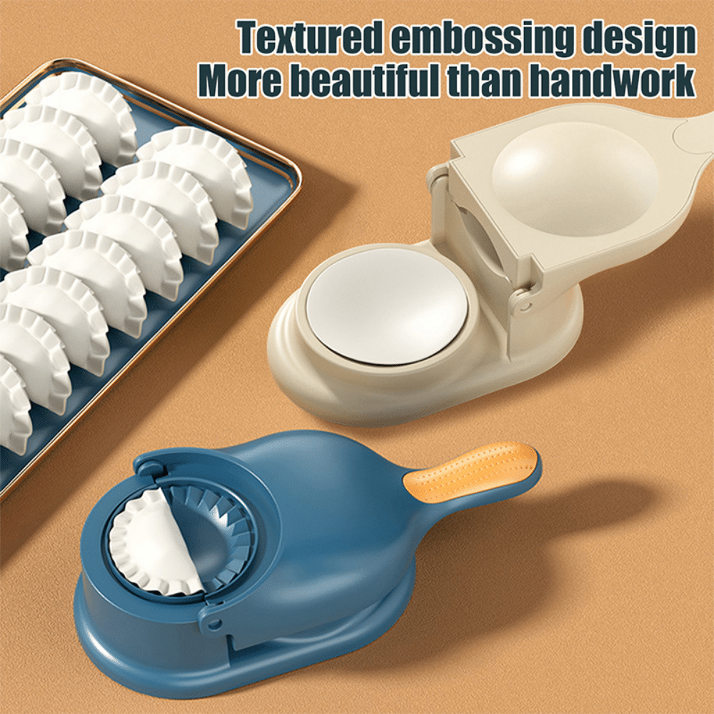Dumpling Wrapper Tool Food Grade Manual 2-in-1 Dumpling Wrapper Mold Labor-saving Baking Pastry Home Kitchen Gadget (random Color) (Lc)