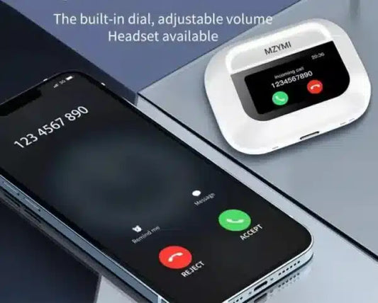 Airpods Pro With Digital Display – Anc And Transparency | Touch Volume Control Digital Screen Smooth Display Games