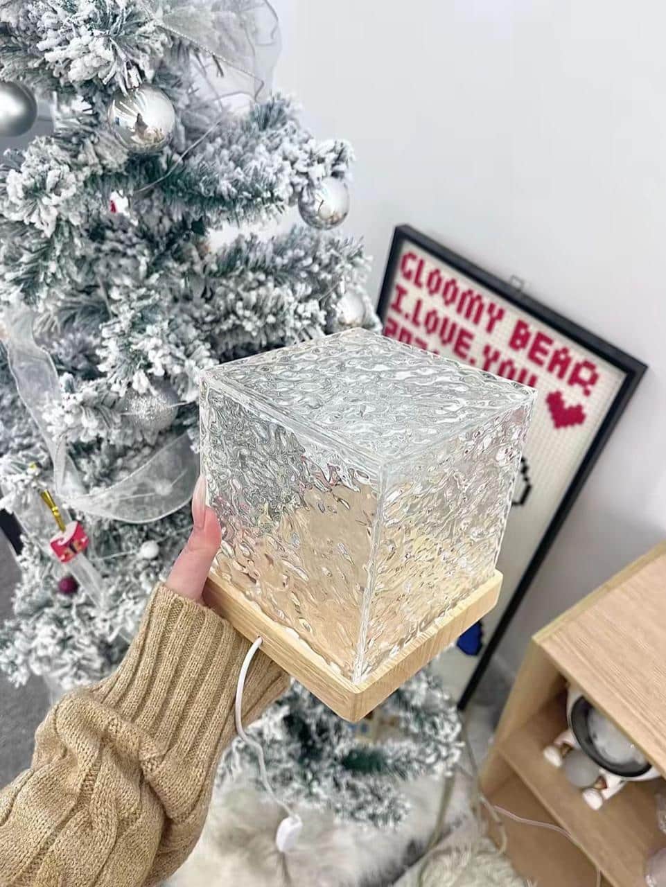 Crystal Lamp Water Ripple Night Lamp