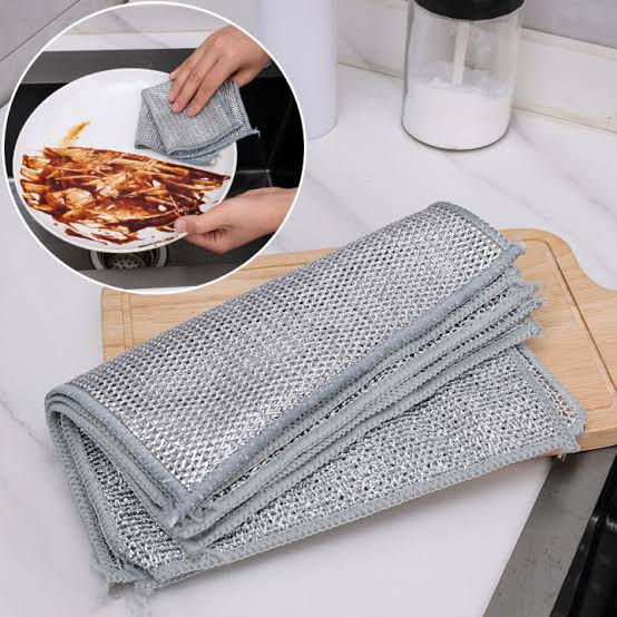 Dish Washing Cleaning Cloth | Wire Dish Washing Rugs For Kitchen Dishes - pack of 10