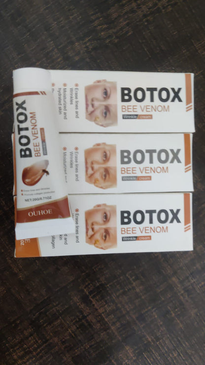 Botox Bee Venom Wrinkle Cream – Anti-Aging & Moisturizing Formula | Smooth Fine Lines, Hydrate Skin, Boost Collagen (20g)