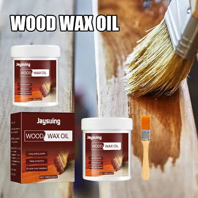 Wood Wax Oil for Furniture – Natural Finish & Deep Wood Nourishment With Bursh 100gm Rs 300