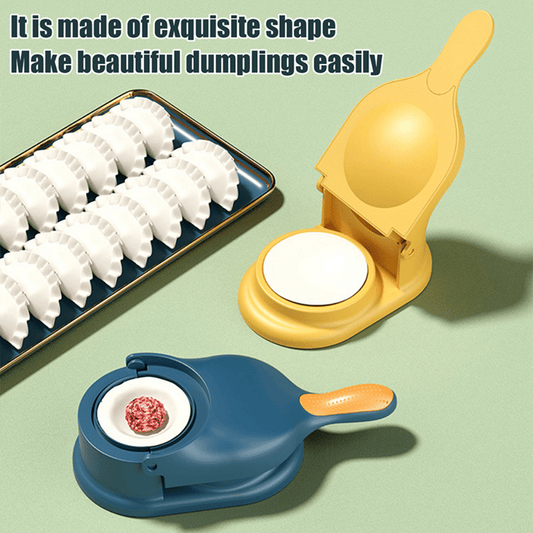 Dumpling Wrapper Tool Food Grade Manual 2-in-1 Dumpling Wrapper Mold Labor-saving Baking Pastry Home Kitchen Gadget (random Color) (Lc)
