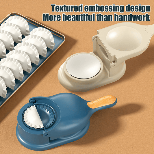 Dumpling Wrapper Tool Food Grade Manual 2-in-1 Dumpling Wrapper Mold Labor-saving Baking Pastry Home Kitchen Gadget (random Color) (Lc)