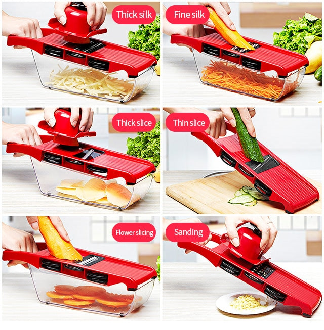 10 in 1 Mandoline Vegetable Slicer Cutter with Box