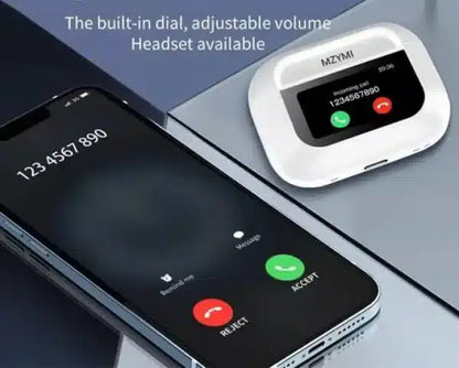 Airpods Pro With Digital Display – Anc And Transparency | Touch Volume Control  Digital Screen  Smooth Display Games